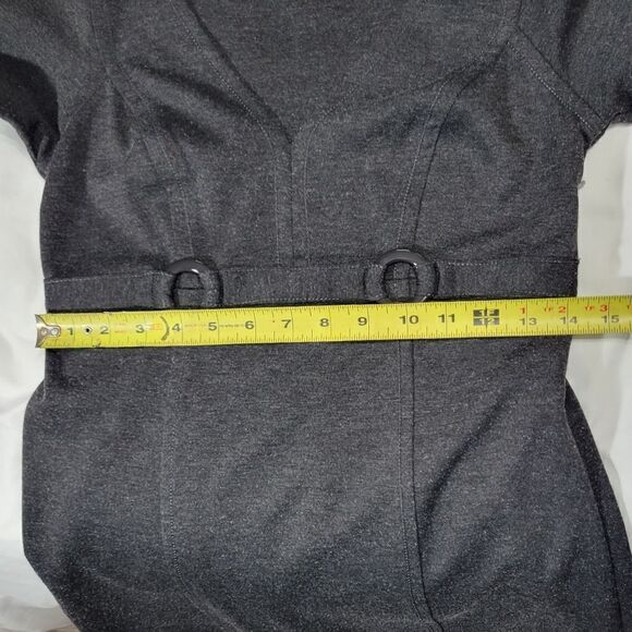 Max studio 3/4  gray knit button accent dress - Picture 7 of 9